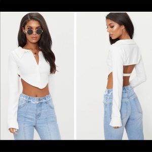 pretty little thing backless top